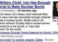 Mixed Message on Iran