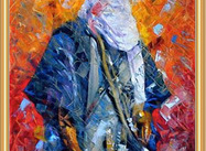 “Algerian Tuareg” (Painting by Youcef Ben Mahammed)
