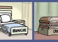 You Can have Obamacare, or You can have Cruzcare (Jamiol Cartoon)