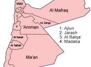 Map: Provinces of Jordan