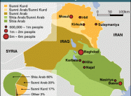 Map: Religions & Ethnicities of Iraq
