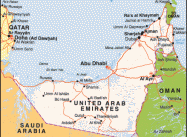 Map of United Arab Emirates