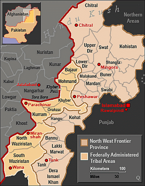 pakmap040210 Northwest Pakistan