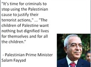 Fayyad: Stop Exploiting Palestinian Children for Terror
