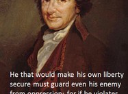 He that would make his own liberty secure… (Tom Paine Poster)