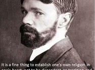It is a fine thing to establish one’s own religion in one’s heart … (D. H. Lawrence Poster)