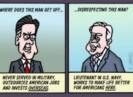 Romney v. Carter (Jamiol Cartoon)