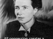 On the Consequences of Oppression (Simone de Beauvoir Poster)