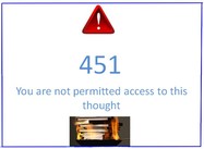 Error message Fahrenheit 451 for Censorship?