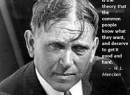 “On Democracy”… (H.L. Mencken Poster)