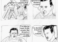 Al-Assad in Spandex(Political Cartoon)