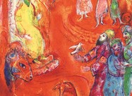 “Now the King loved science and geometry…” (Chagall Lithograph from Arabian Nights)