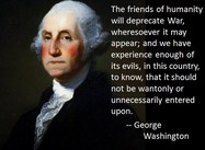 Against War (George Washington Poster)