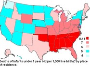 States with Highest Infant Mortality Rates most Opposed to Obamacare
