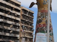 Looking out from the Misrata War Memorial Museum, Libya (Photo)