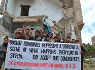 Syrian Bombing Victims send Condolences to Boston