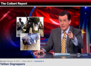 Taliban jump Shark, Kidnap alleged Spy Dog (Colbert Report)