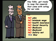 American Public’s Rewards for voting GOP control of Congress (Political Cartoon)
