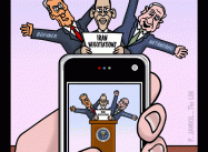Photo-Bombing Obama’s Iran Talks (Cartoon)