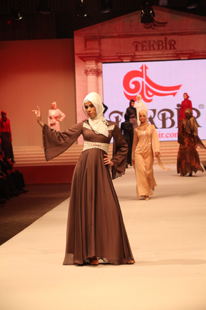 Tekbir Inc. fashion show (2011) featuring the 2012 winter collection. Tekbir is the leading veiling-fashion company of Turkey. photo by Banu Gökarıksel.