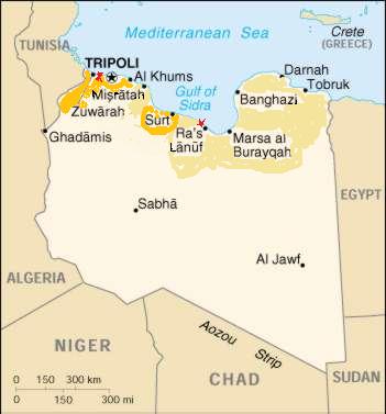 lanuf Divided Libya