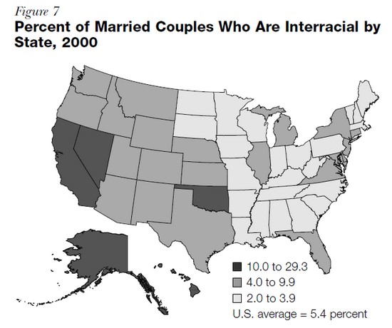 interracial marriage US 2000