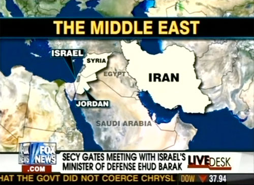 Fox Map Misplaces Egypt