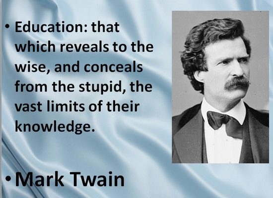 Mark Twain on Education