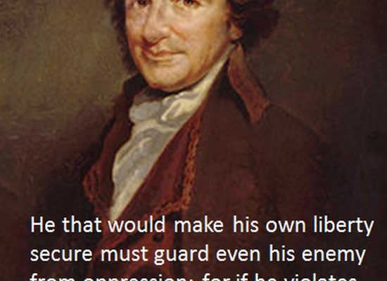 He that would make his own liberty secure… (Tom Paine Poster)