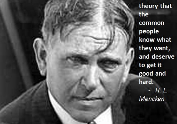“On Democracy”… (H.L. Mencken Poster)