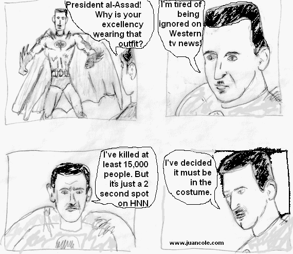 assad political cartoon