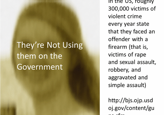 300,000 Violent Gun Crimes a Year in the US (Poster)