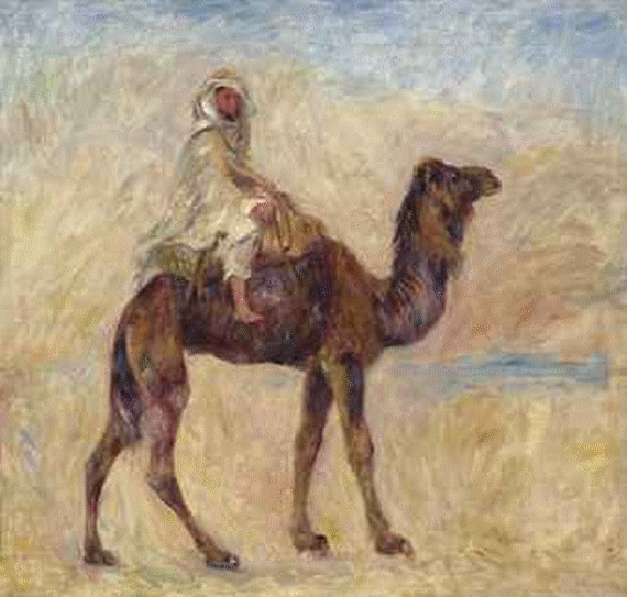 Renoir, On Back of Camel