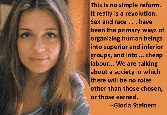 On Real Gender and Racial Equality (Gloria Steinem Poster)