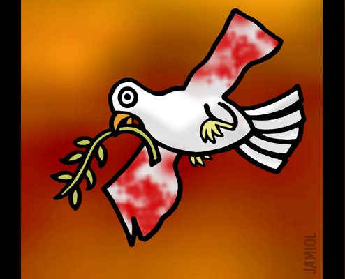 Gaza Truce Declared (Jamiol Cartoon)