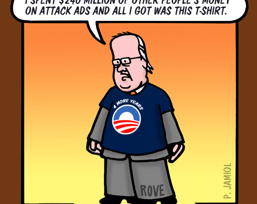 Karl Rove’s Regret (Jamiol Cartoon)