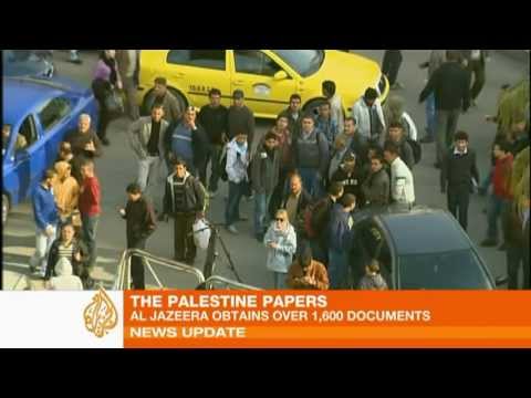 Protest against Aljazeera Leaks in Ramallah; US Dictated Leadership to Palestinians