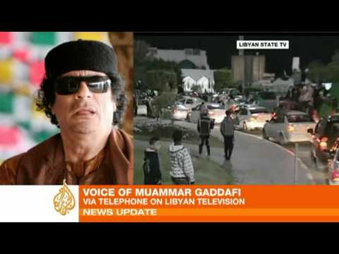 Qaddafi invokes Phony Al-Qaeda Threat as he Massacres Protesters