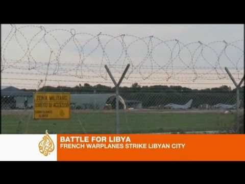 UN Allies Bombard Libya to protect Protesters