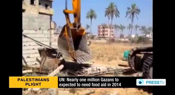 UN: A Million Palestinians will Need Food aid in Israel-blockaded Gaza Next Year