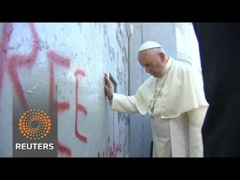 Pope Francis Calls for Palestinian State, Prays at Apartheid Wall