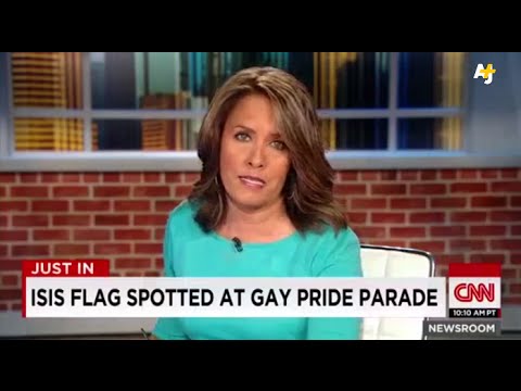 CNN Mistakes Dildo Banner For ISIS Flag