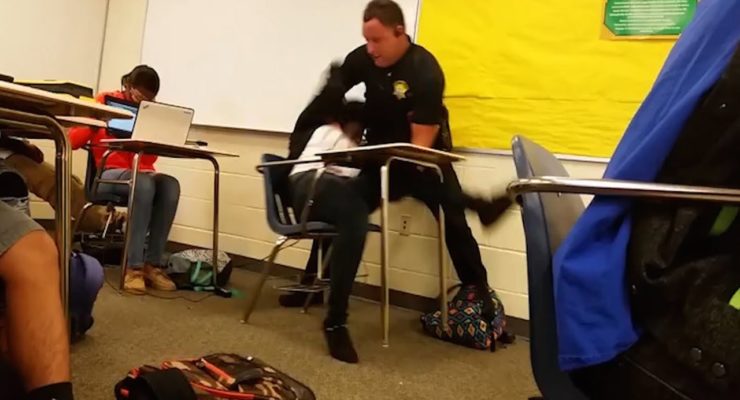 SC Cop Flips Black Student In Her Desk