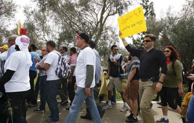 Joint Israeli-Palestinian March for justice for Negev Bedouin Villages