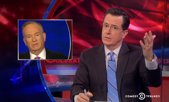 Colbert’s Send-up of O’Reilly on “Inequality” makes Bill Squawk