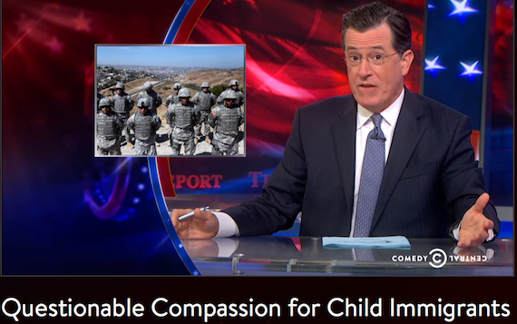 The Colbert Report: “Questionable Compassion for Child Immigrants”