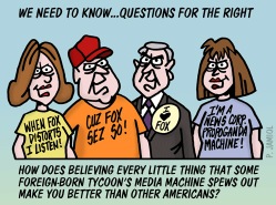 Faux News & Patriotism (Jamiol Cartoon)