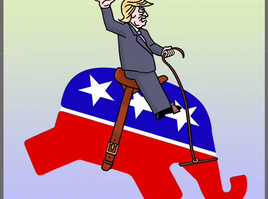 First Time at the Rodeo? (Political Cartoon)
