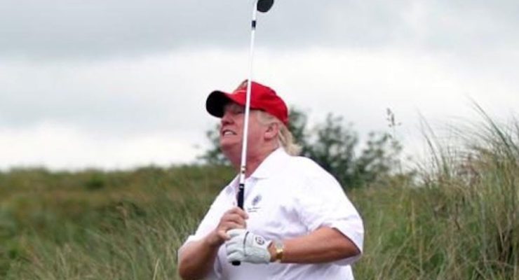 Trump accepts Climate Change threat . . . to his Golf Course