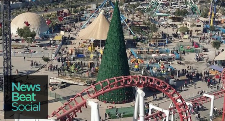 Wealthy Baghdad Muslim raised 85′ tall Christmas Tree in Solidarity